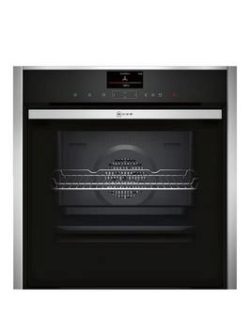Neff B47Vs34N0B Built-In Electric Single Oven - Black/Stainless Steel